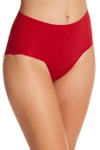 Spanx (r) 'undie-tectable' Lace Shaper Briefs In Rouge Red