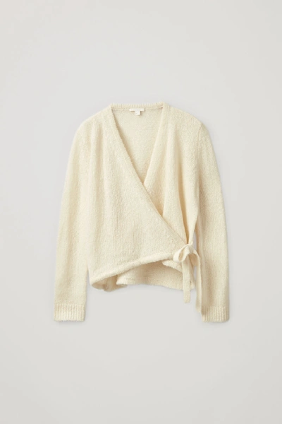 Cos Wool-alpaca Wrap Cardigan In Cream ModeSens