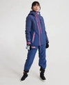 SUPERDRY WOMEN'S SLALOM SLICE SKI PANTS NAVY / VORTEX NAVY SPACE DYE,2082321200013G6D025