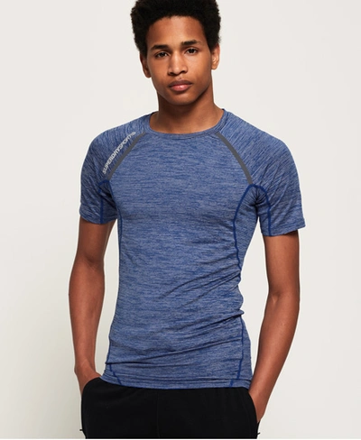 Superdry Sport Athletic Back Vent T-shirt In Blue | ModeSens