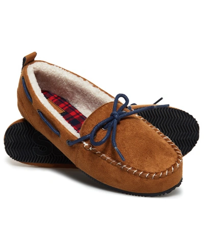 Superdry Clinton Moccasin Slippers In Tan