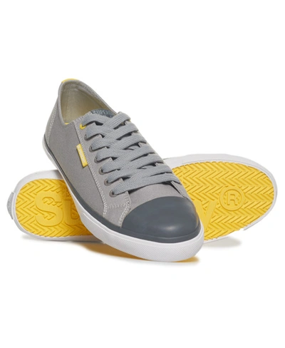 Superdry Low Pro Trainers In Light Grey
