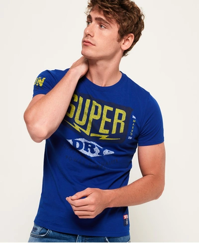 Superdry Power Supplies Heritage Classic Lite T-shirt In Blue