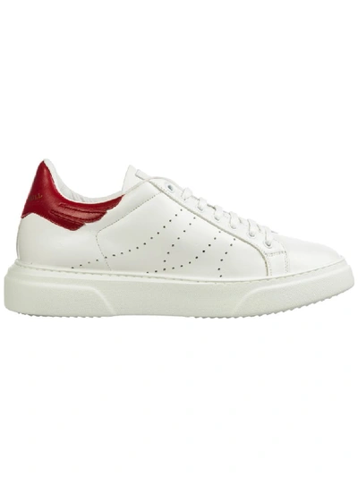 John Richmond Men's Shoes Leather Trainers Sneakers In White
