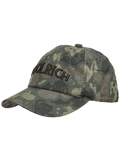 Woolrich Men's Cotton Hat Baseball Cap In Verde