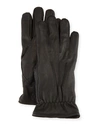 UGG MEN'S THREE-POINT LEATHER GLOVES,PROD223590209