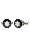 Montblanc Star Cuff Links In Silver Metallic