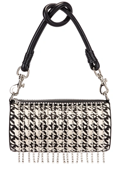 Area Roll Bag In Black Houndstooth