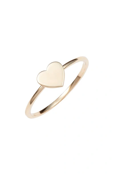 Anzie Love Letter Ring In Gold