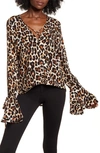 BAND OF GYPSIES WELCOME TO THE JUNGLE FLARE CUFF TOP,WTP25233