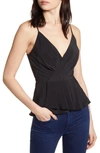 Bailey44 Anebelle Peplum Camisole Top In Black
