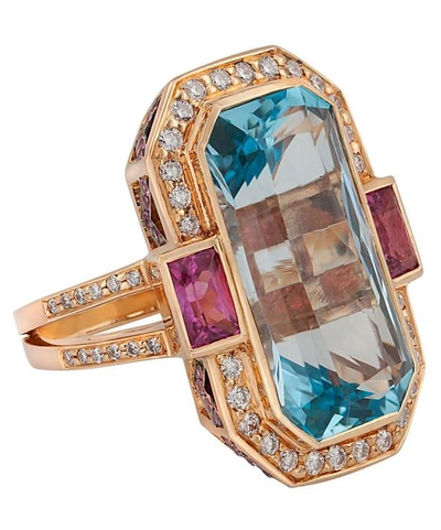 Kojis Gold Multi-stone Dress Ring