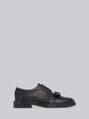 Thom Browne Bow-detailing Pebbled Brogues In Black