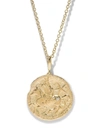 AZLEE GOLD WOMEN'S LIMITED EDITION 18K YELLOW GOLD LARGE PEGASUS DIAMOND COIN NECKLACE,N499-G18-20