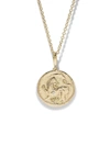 AZLEE GOLD WOMEN'S 18K YELLOW GOLD SMALL ANIMAL KINGDOM DIAMOND COIN NECKLACE,N465-G18-A PF19