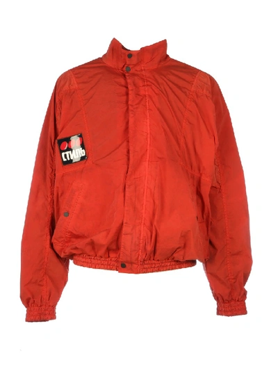 Heron Preston Printed Bomber Jacket In Red