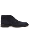 TOD'S DARK BLUE SUEDE LACED UP SHOES,ebcb5355-9983-9d7c-b61e-f7715601f798