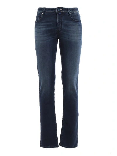 Jacob Cohen Style 688 Cotton And Wool Jeans In Black
