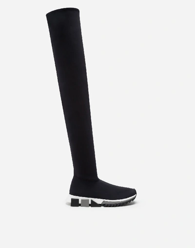 Dolce & Gabbana High-top Sorrento Lycra Sneakers In Black | ModeSens Dolce & Gabbana High-top Sorrento Lycra Sneakers In Black | ModeSens