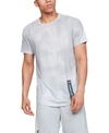 Under Armour Men's Heatgear Printed Training T-shirt In Halo Grey/ Pitch Grey