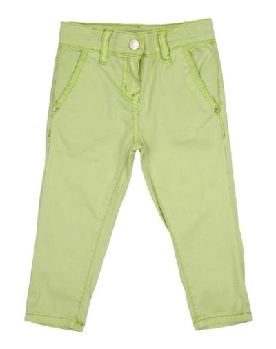 Monnalisa Casual Pants In Light Green