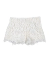 Dolce & Gabbana Newborn Girl Shorts & Bermuda Shorts White Size 3 Cotton, Viscose, Polyamide