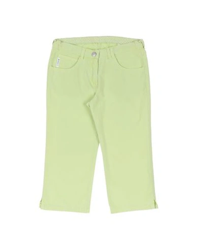 Armani Junior Casual Pants In Light Green