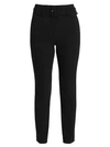 THEORY WOMEN'S BELTED CIGARETTE TROUSERS,0400011787415