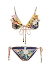 ZIMMERMANN Zinna 2-Piece Floral Triangle Bikini Set