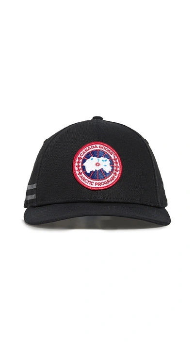 Canada Goose Core Logo-patch Baseball Hat In Black