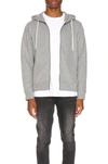 John Elliott Grey Flash 2 Full Zip Hoodie