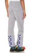 Off-white Arrows Printed Track Pants In Grey