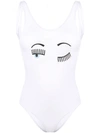 Chiara Ferragni Winking Eye Swimsuit