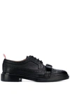 Thom Browne Bow-detailing Pebbled Brogues In Black