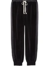 GUCCI LOGO TAG CROPPED TROUSERS