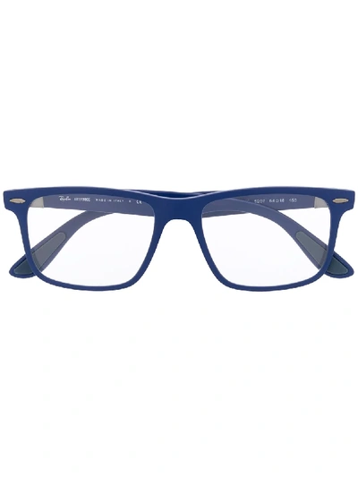 Ray Ban Angular Glasses In Blau