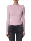 Ben Taverniti Unravel Project Unravel Pink Boiled Spaline Sweater In Pink