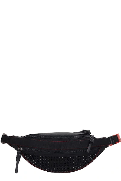 Christian Louboutin Parisnyc Waist Bag In Black Leather And Fabric