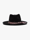 NICK FOUQUET NICK FOUQUET BLACK RIBBON SMOKE HAT,507VIOLETSMOKE14143837
