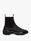 GANNI GANNI BLACK FLAT LEATHER CHELSEA BOOTS,S099113908274