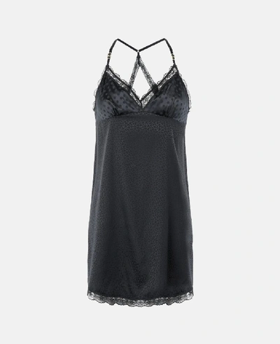 Stella Mccartney Black Camellia Daring Chemise