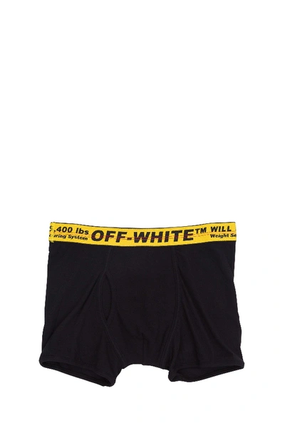 Off-white Black Cotton Boxer