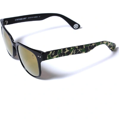 Pre-owned Bape Sunglasses 4 M Bs13046 Black/green