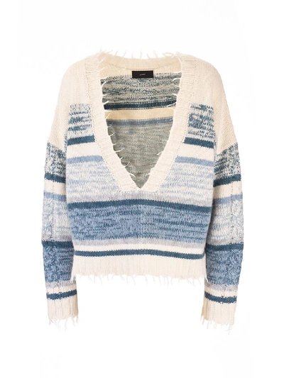 Alanui White Cashmere Sweater