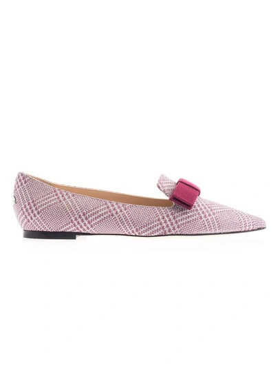 Jimmy Choo Women's Pink Leather Flats