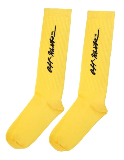 Off-white Yellow Polyamide Socks