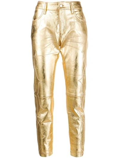 Golden Goose Women's  Gold Leather Pants