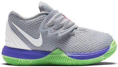 Pre-owned Nike Kyrie 5 Wolf Grey Lime Blast (td) In Wolf Grey/white-lime Blast