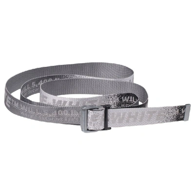 Pre-owned Off-white Gradient Industrial Belt Grey/black