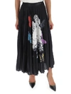 VALENTINO VALENTINO GRAPHIC PRINTED PLEATED MIDI SKIRT